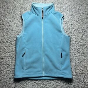 LL Bean Vest Womens Small Fleece Zip Up Pockets Outdoors Outerwear Hiking Travel